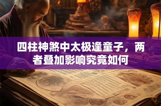 四柱神煞中太极逢童子，两者叠加影响究竟如何