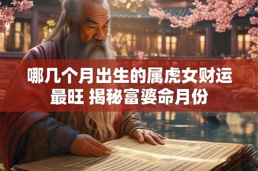 哪几个月出生的属虎女财运最旺 揭秘富婆命月份