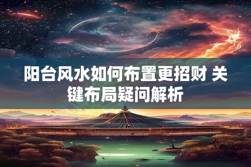 阳台风水如何布置更招财 关键布局疑问解析