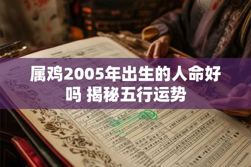 属鸡2005年出生的人命好吗 揭秘五行运势
