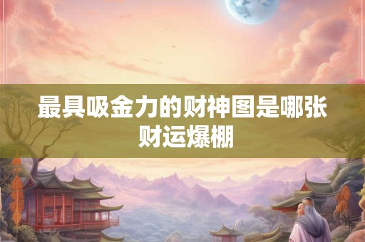 最具吸金力的财神图是哪张 财运爆棚