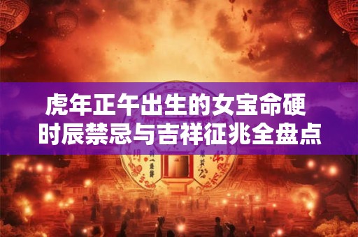 虎年正午出生的女宝命硬 时辰禁忌与吉祥征兆全盘点