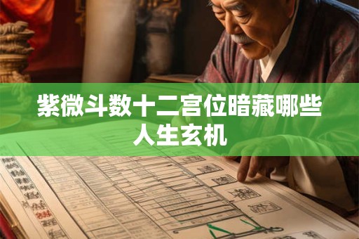 紫微斗数十二宫位暗藏哪些人生玄机