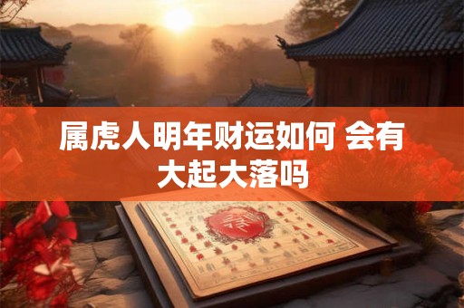 属虎人明年财运如何 会有大起大落吗