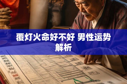 覆灯火命好不好 男性运势解析