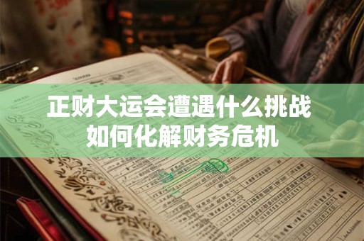 正财大运会遭遇什么挑战 如何化解财务危机