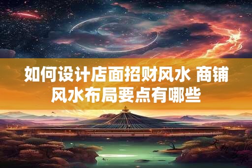如何设计店面招财风水 商铺风水布局要点有哪些