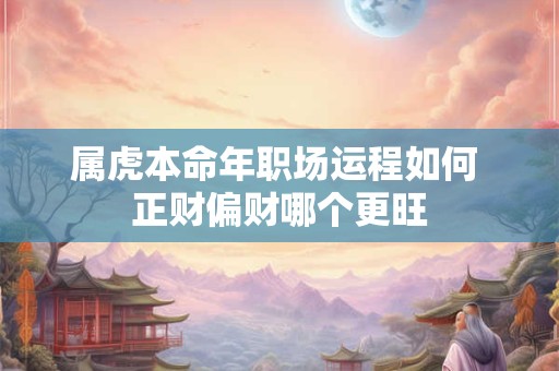 属虎本命年职场运程如何 正财偏财哪个更旺