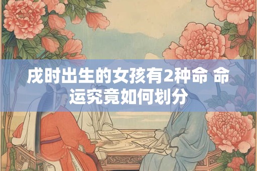 戌时出生的女孩有2种命 命运究竟如何划分