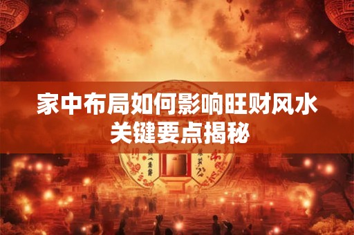 家中布局如何影响旺财风水 关键要点揭秘