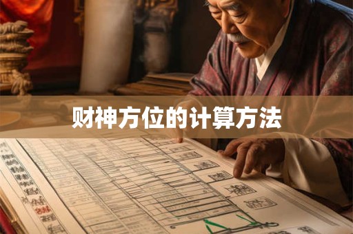 财神方位的计算方法