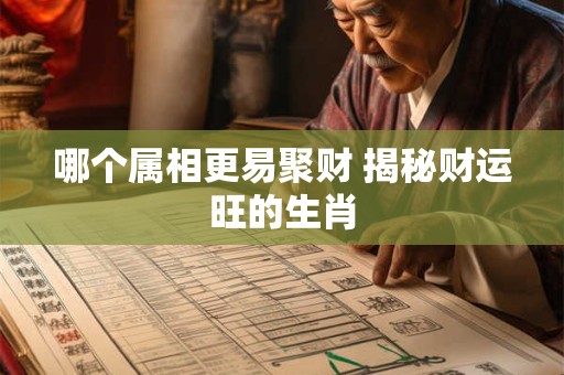 哪个属相更易聚财 揭秘财运旺的生肖