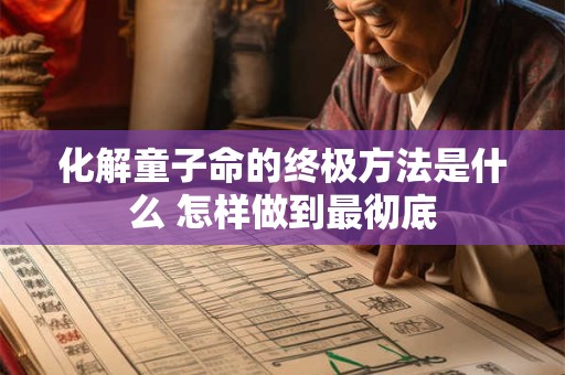 化解童子命的终极方法是什么 怎样做到最彻底