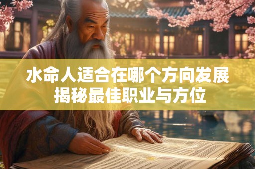 水命人适合在哪个方向发展 揭秘最佳职业与方位