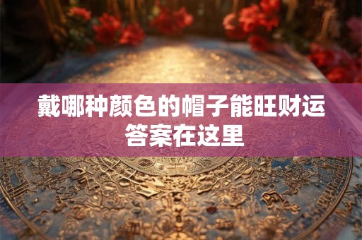 戴哪种颜色的帽子能旺财运 答案在这里