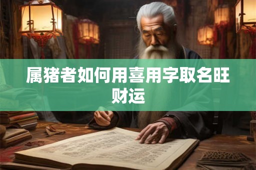 属猪者如何用喜用字取名旺财运
