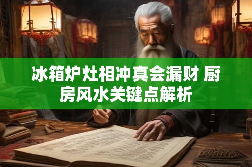 冰箱炉灶相冲真会漏财 厨房风水关键点解析