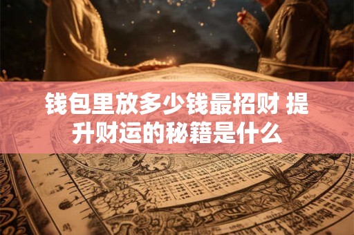 钱包里放多少钱最招财 提升财运的秘籍是什么
