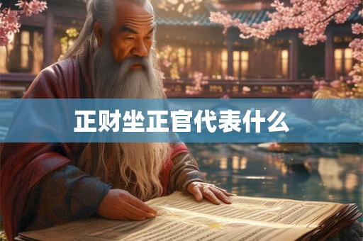 正财坐正官代表什么