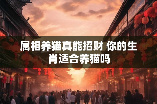 属相养猫真能招财 你的生肖适合养猫吗