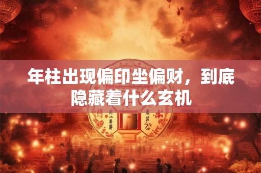 年柱出现偏印坐偏财，到底隐藏着什么玄机