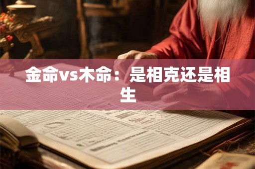 金命vs木命：是相克还是相生