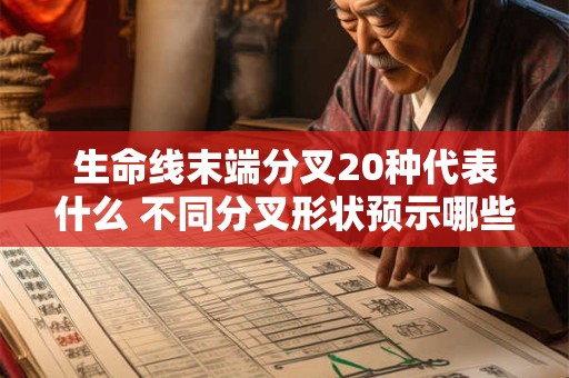 生命线末端分叉20种代表什么 不同分叉形状预示哪些命运