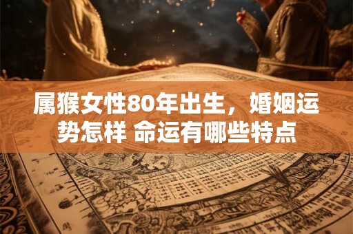 属猴女性80年出生，婚姻运势怎样 命运有哪些特点