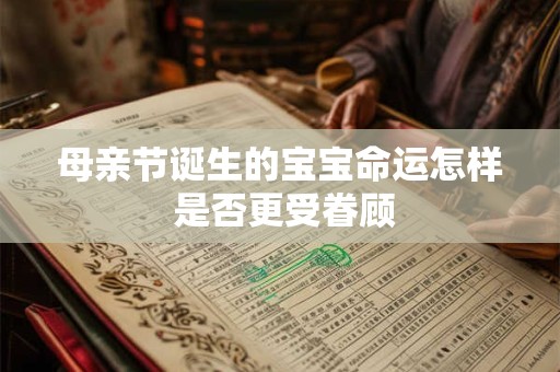详细阅读:母亲节诞生的宝宝命运怎样 是否更受眷顾 母亲节诞生的宝宝命运怎样 是否更受眷顾
