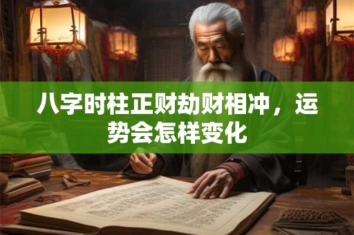 八字时柱正财劫财相冲，运势会怎样变化