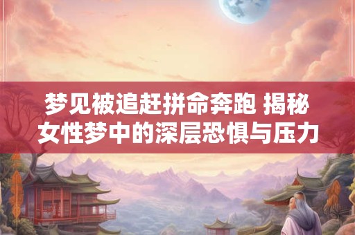 梦见被追赶拼命奔跑 揭秘女性梦中的深层恐惧与压力来源
