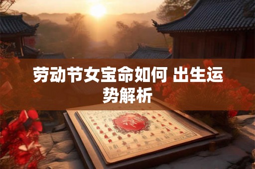 劳动节女宝命如何 出生运势解析