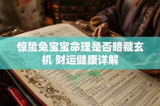 惊蛰兔宝宝命理是否暗藏玄机 财运健康详解