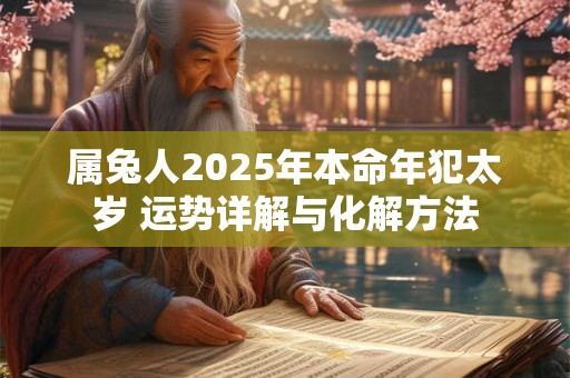 属兔人2025年本命年犯太岁 运势详解与化解方法