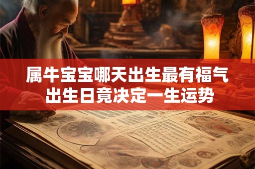 属牛宝宝哪天出生最有福气 出生日竟决定一生运势