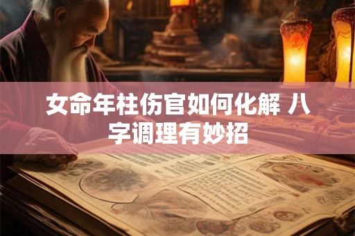 女命年柱伤官如何化解 八字调理有妙招