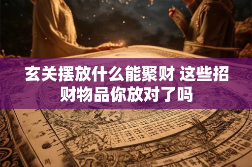 玄关摆放什么能聚财 这些招财物品你放对了吗