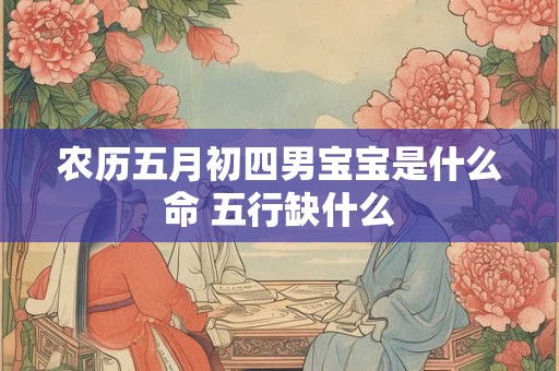 农历五月初四男宝宝是什么命 五行缺什么