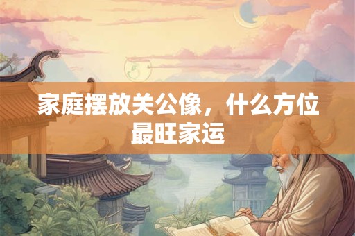 家庭摆放关公像，什么方位最旺家运