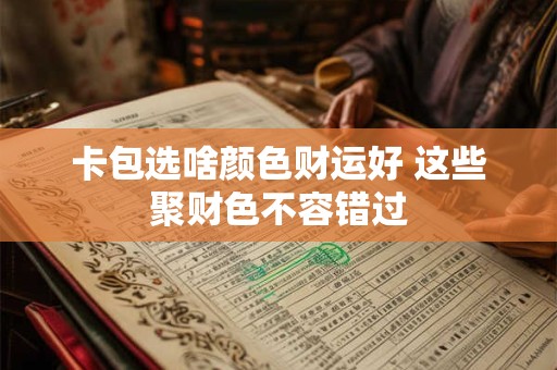 卡包选啥颜色财运好 这些聚财色不容错过