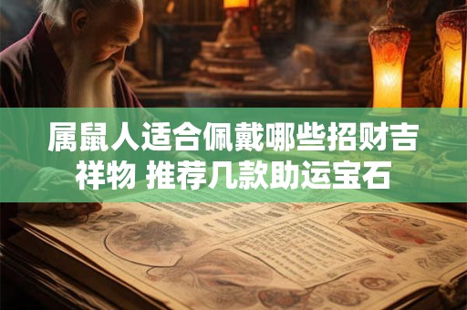 属鼠人适合佩戴哪些招财吉祥物 推荐几款助运宝石