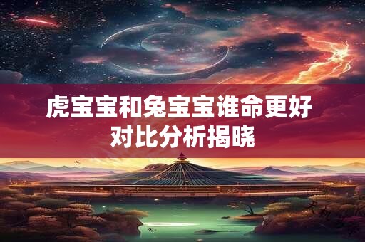 虎宝宝和兔宝宝谁命更好 对比分析揭晓