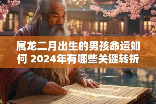 属龙二月出生的男孩命运如何 2024年有哪些关键转折点