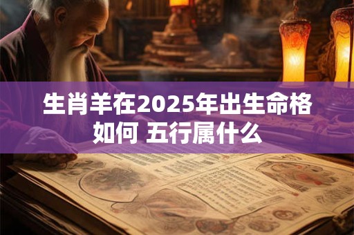 生肖羊在2025年出生命格如何 五行属什么