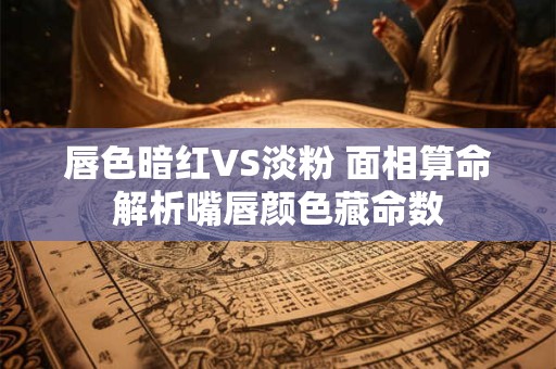 唇色暗红VS淡粉 面相算命解析嘴唇颜色藏命数