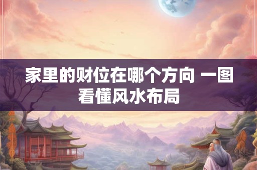 家里的财位在哪个方向 一图看懂风水布局