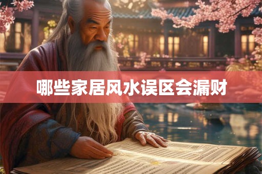 哪些家居风水误区会漏财