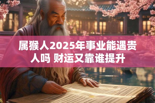 属猴人2025年事业能遇贵人吗 财运又靠谁提升
