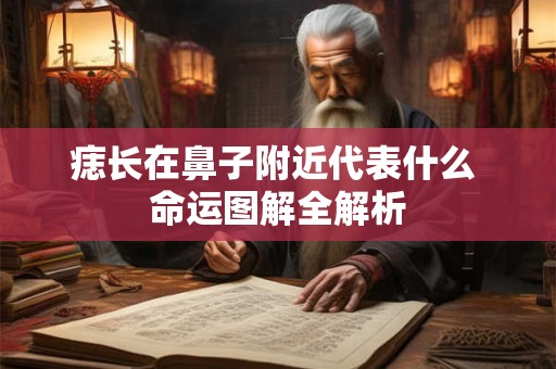 痣长在鼻子附近代表什么 命运图解全解析
