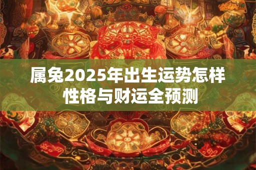 属兔2025年出生运势怎样 性格与财运全预测